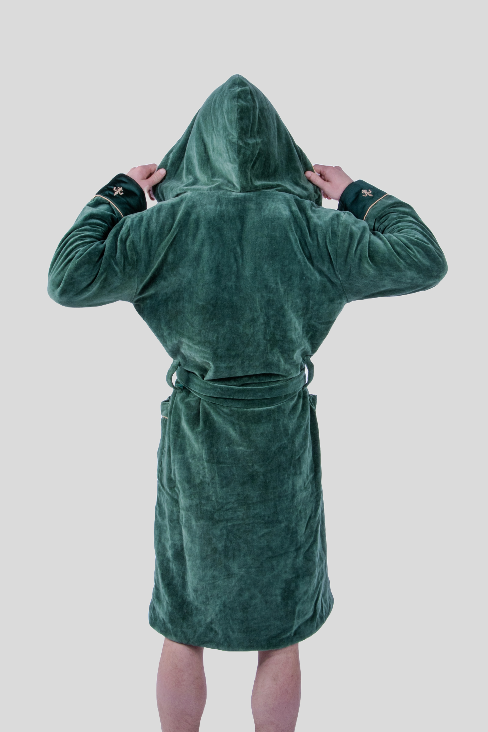 Windsor Green Bergamo Hooded Baltic Robe