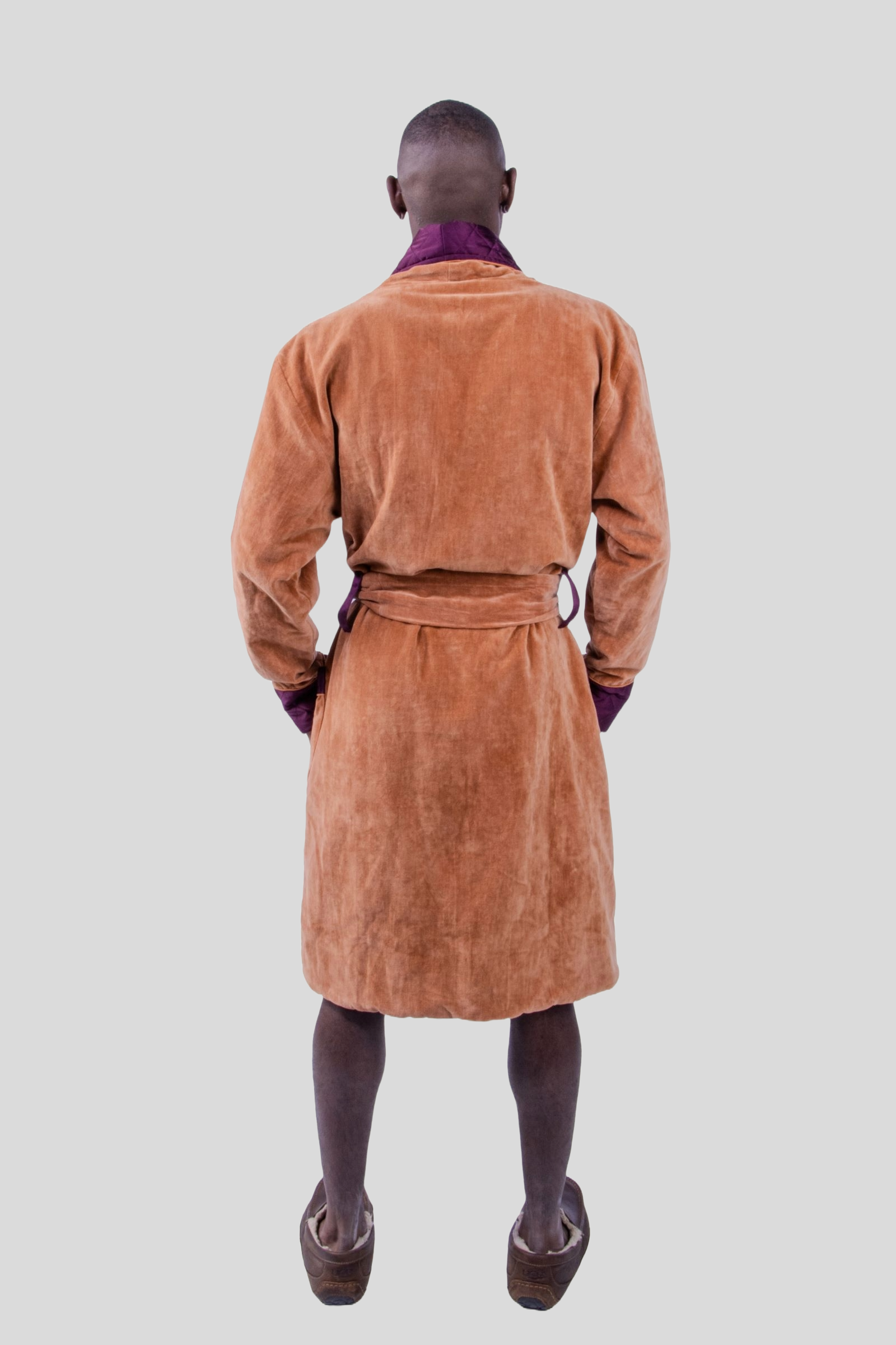 Bergamo Classic Smoking Robe Camel