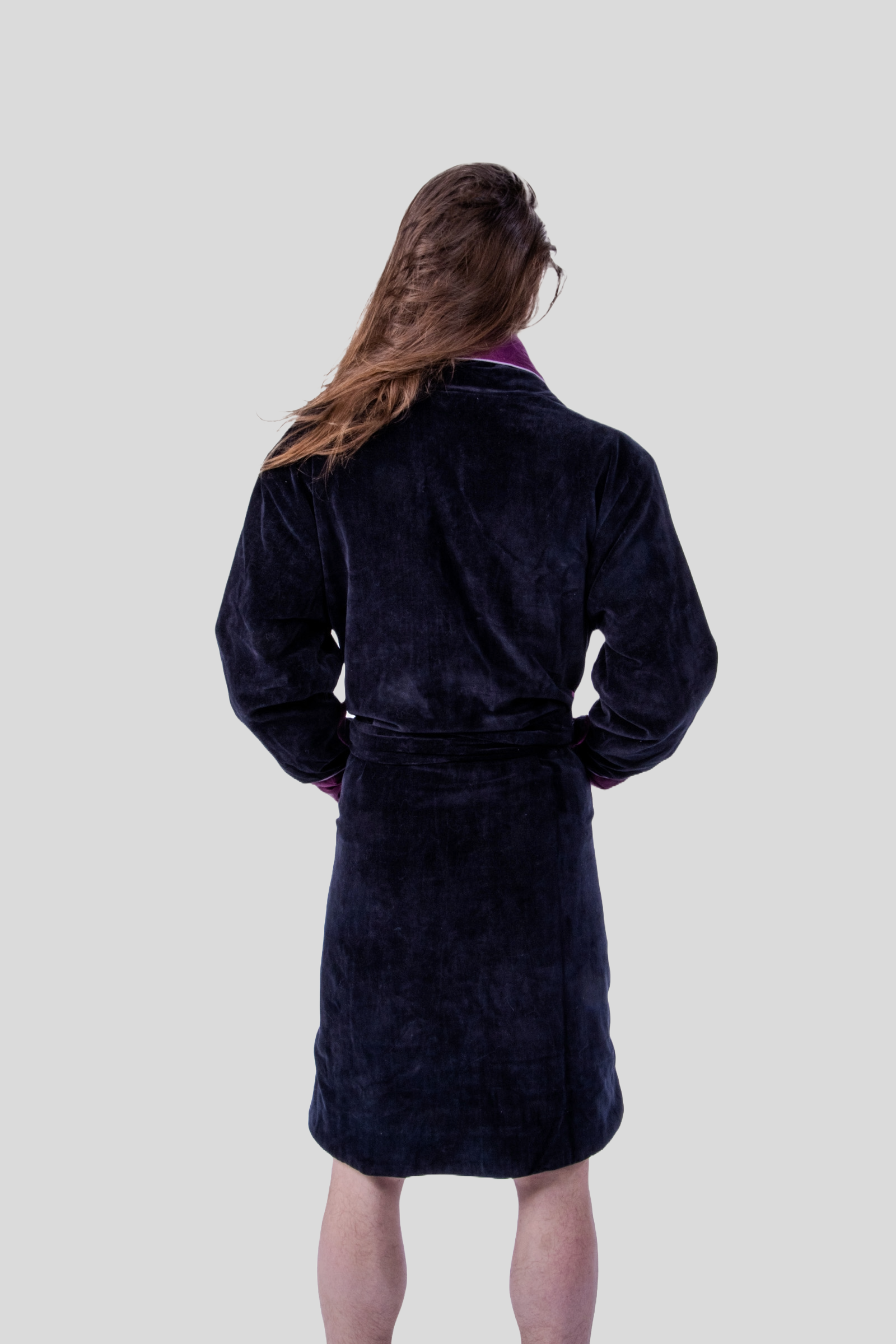 Carbon Black Bergamo Classic Smoking Robe