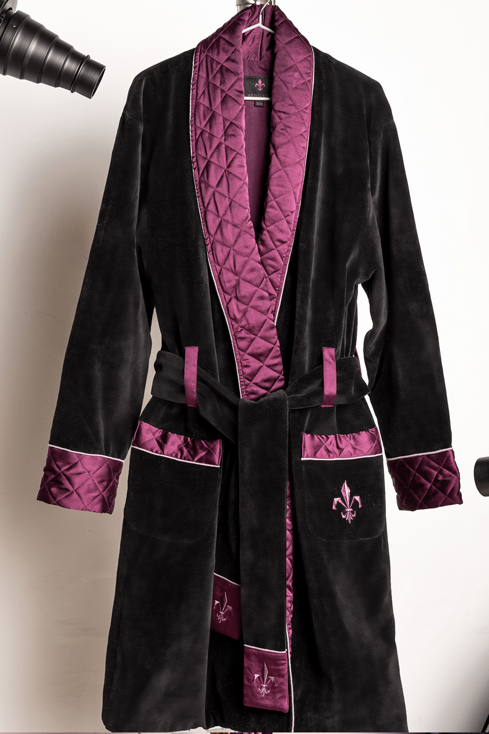 Carbon Black Bergamo Classic Smoking Robe