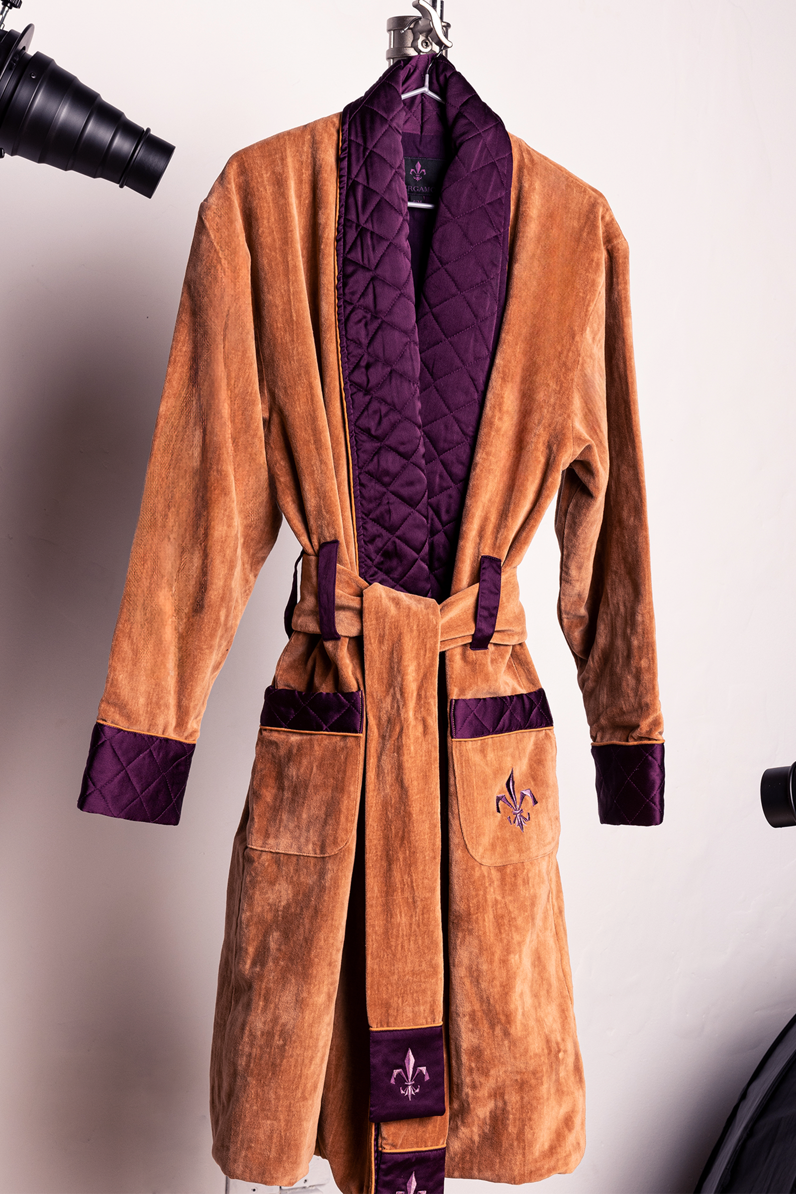Bergamo Classic Smoking Robe Camel