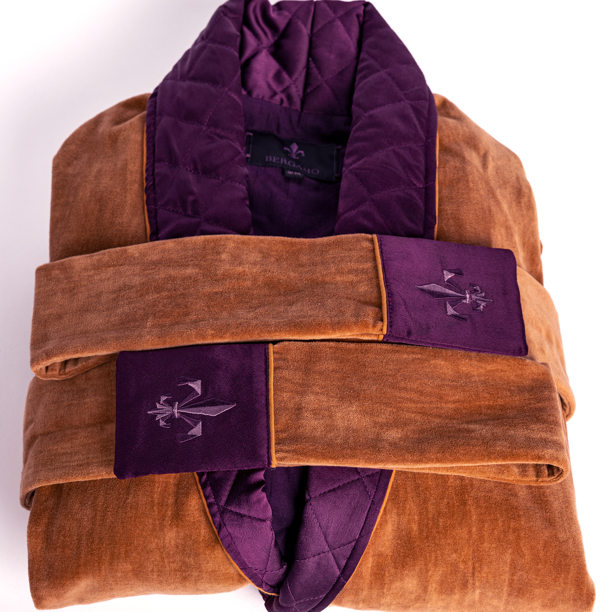Bergamo Classic Smoking Robe Camel