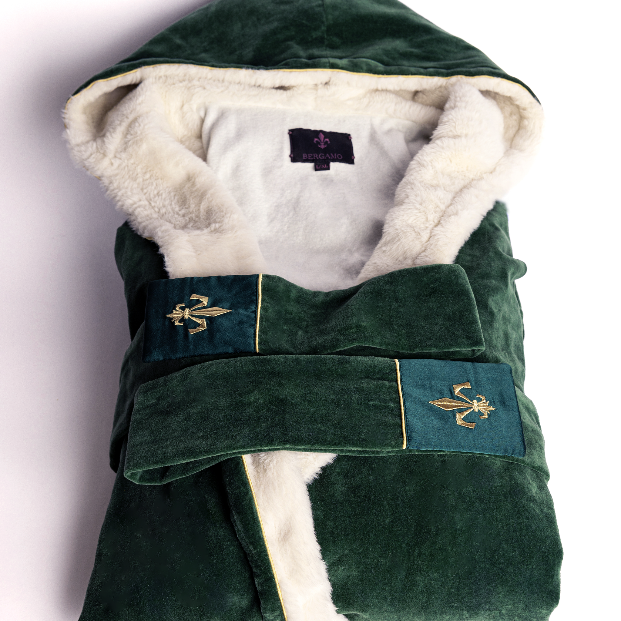 Windsor Green Bergamo Hooded Baltic Robe