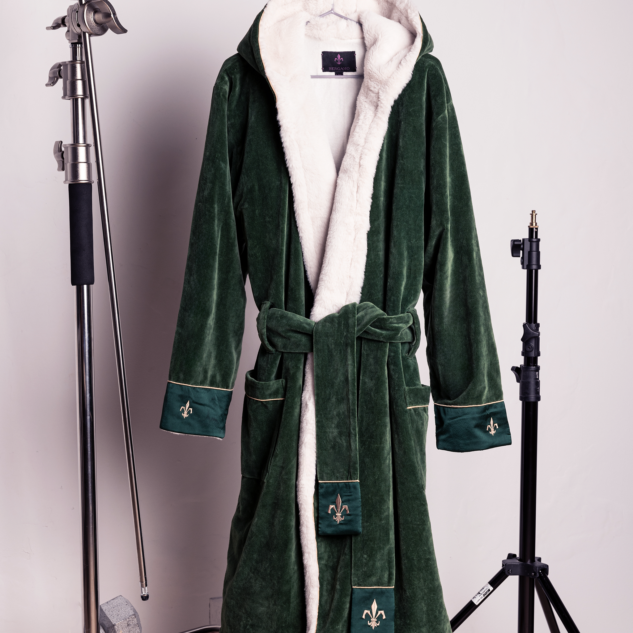 Windsor Green Bergamo Hooded Baltic Robe