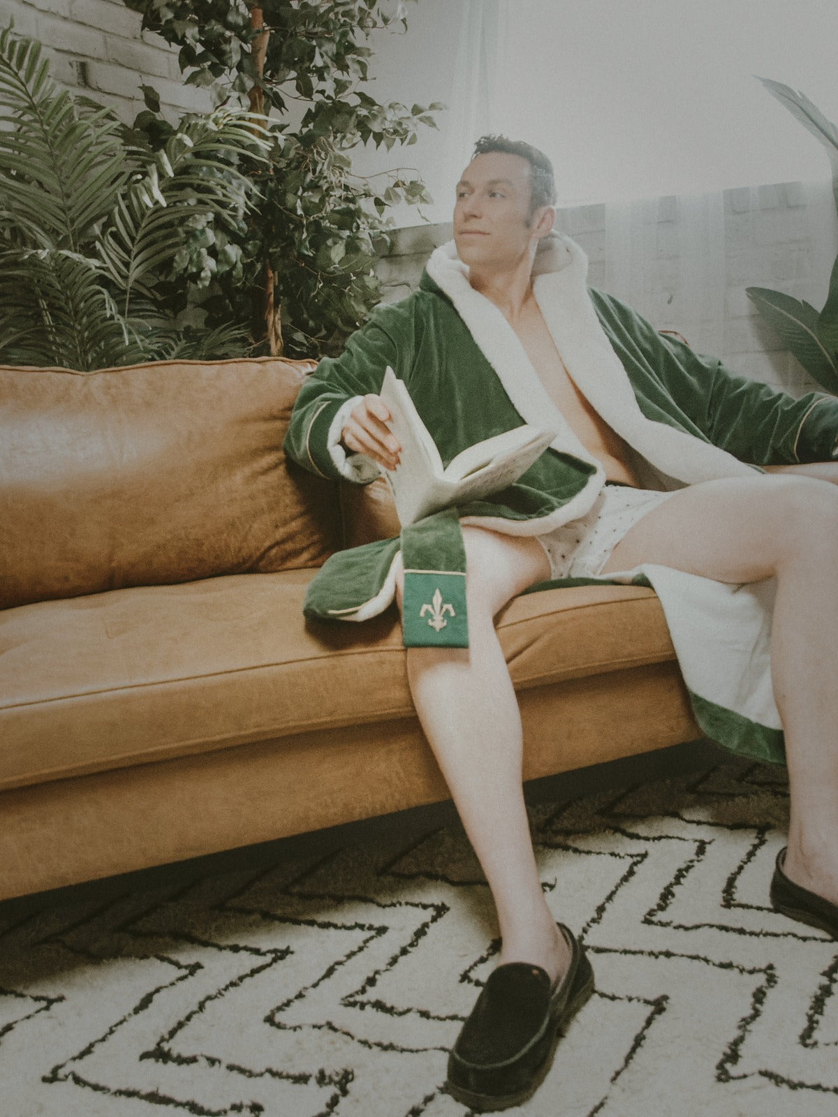 Bergamo Hooded Baltic Robe | Windsor Green