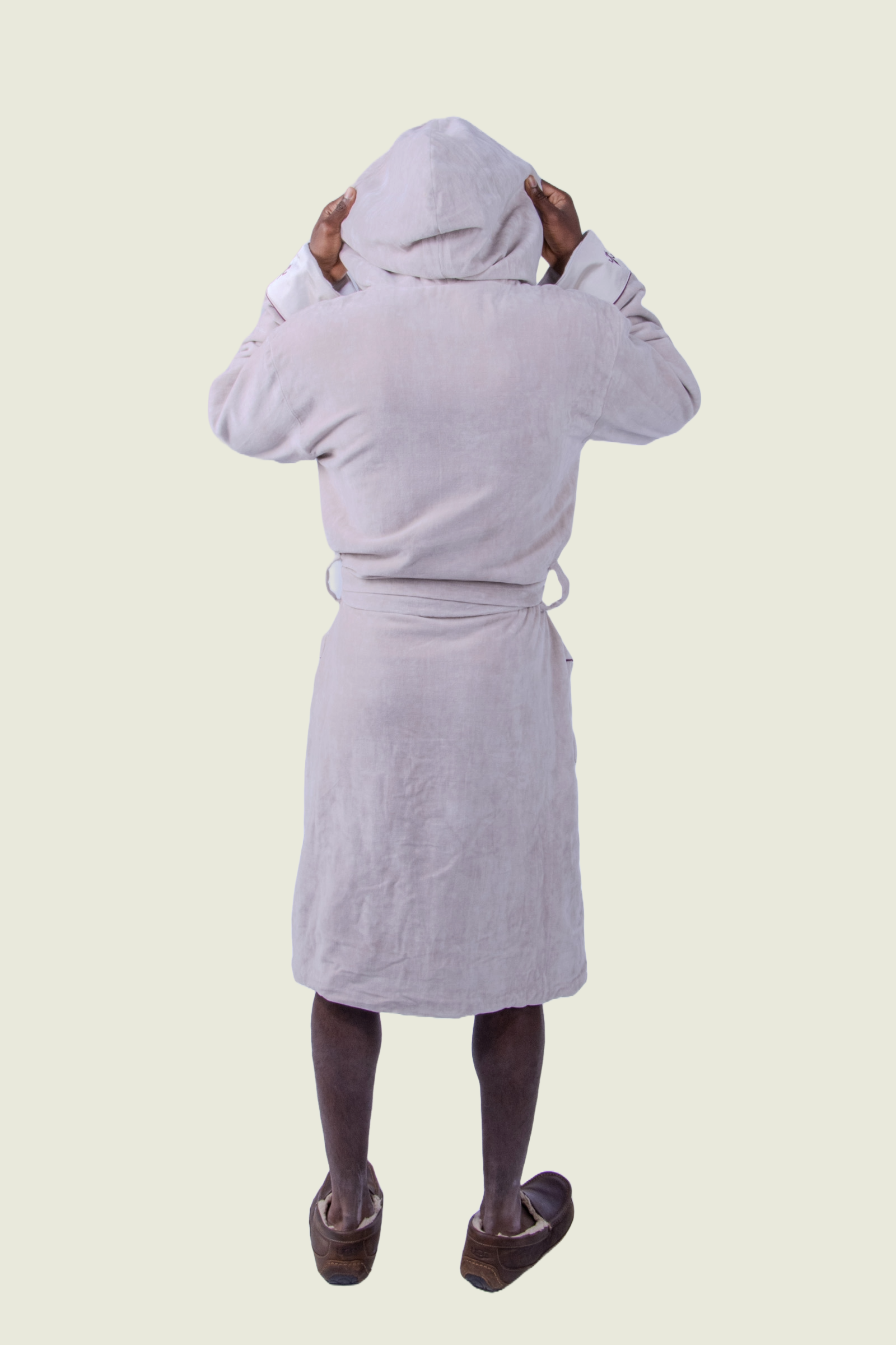 Bergamo Hooded Baltic Robe | Heather Grey