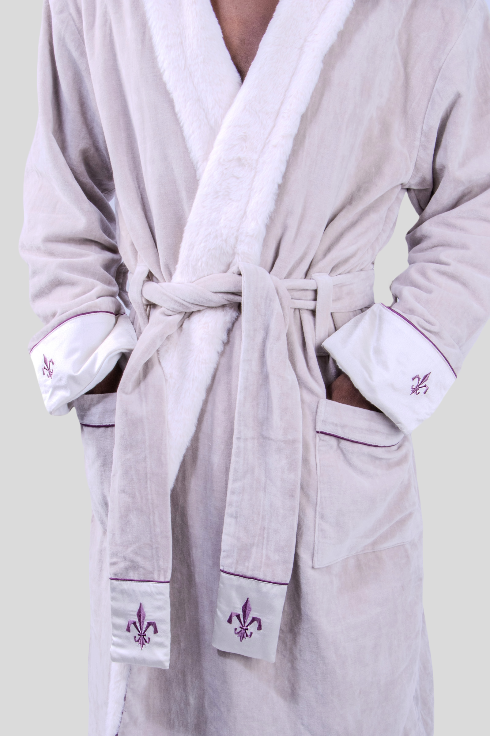 Bergamo Hooded Baltic Robe | Heather Grey