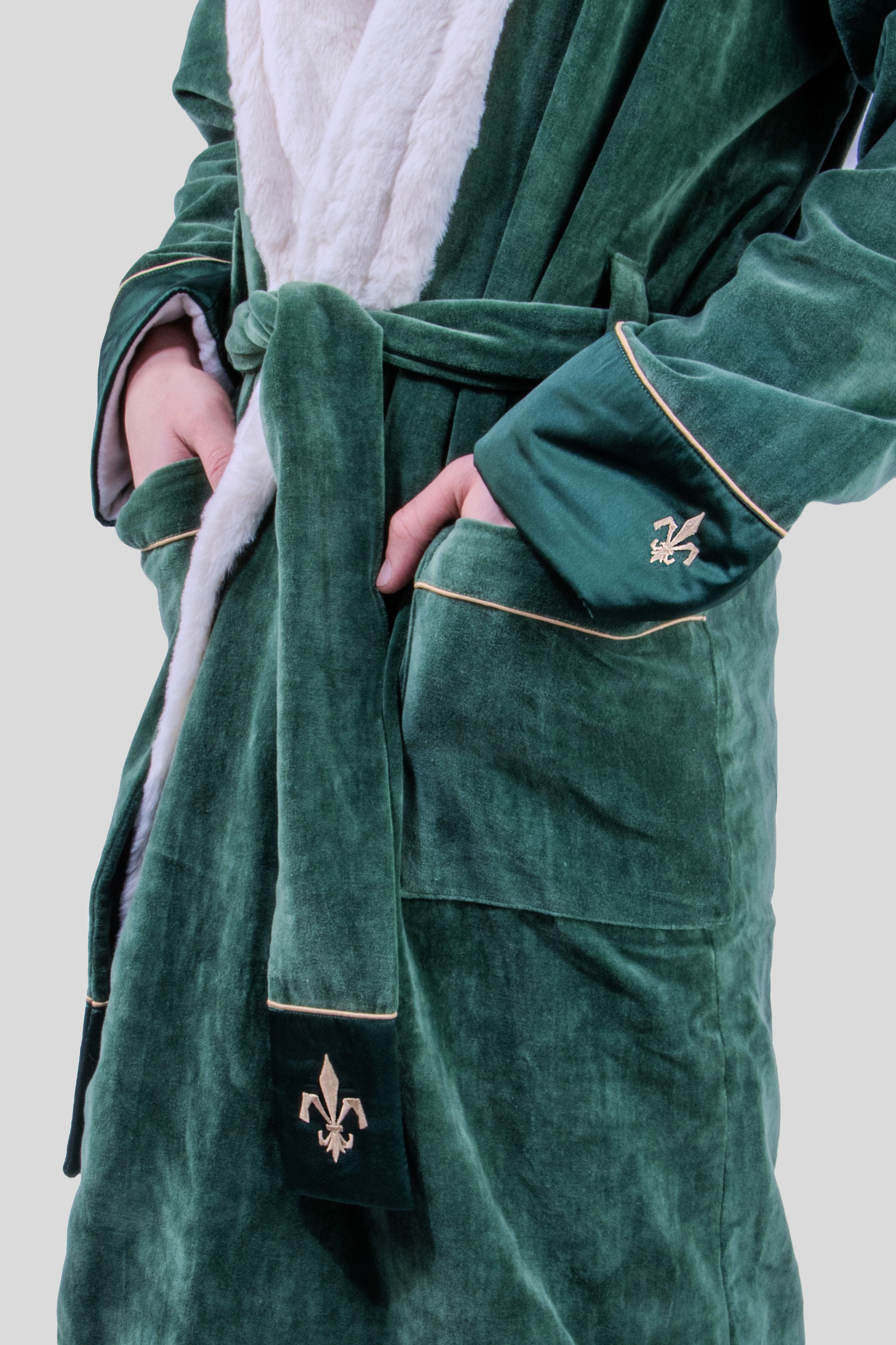 Bergamo Hooded Baltic Robe | Windsor Green