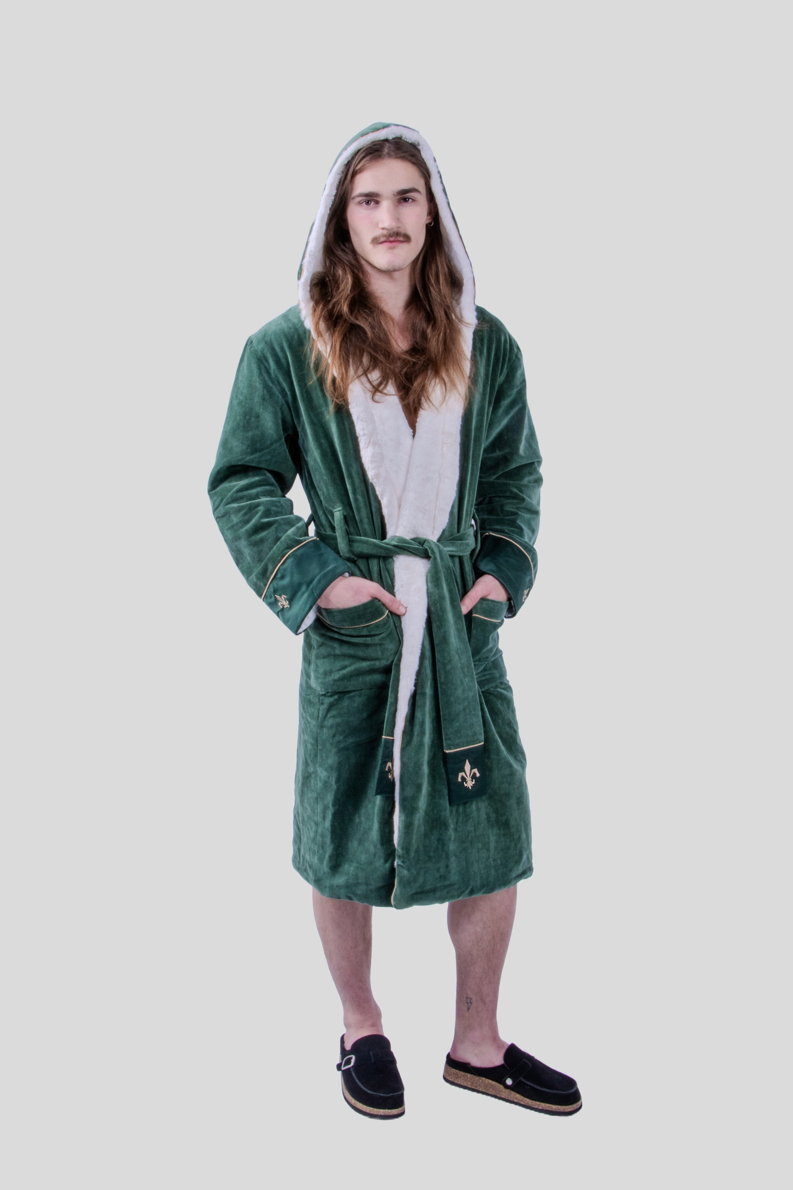 Bergamo Hooded Baltic Robe | Windsor Green