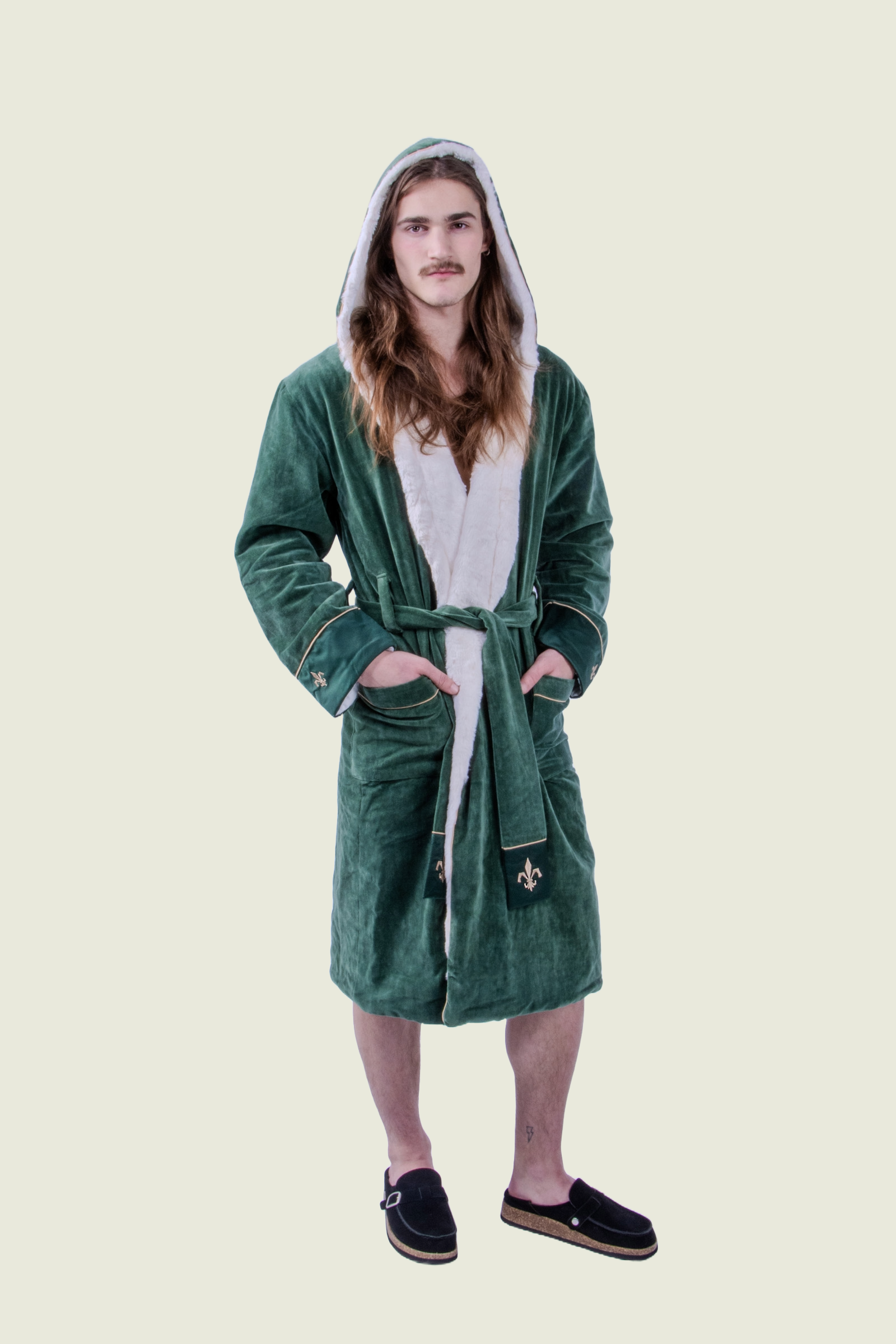 Bergamo Hooded Baltic Robe | Windsor Green