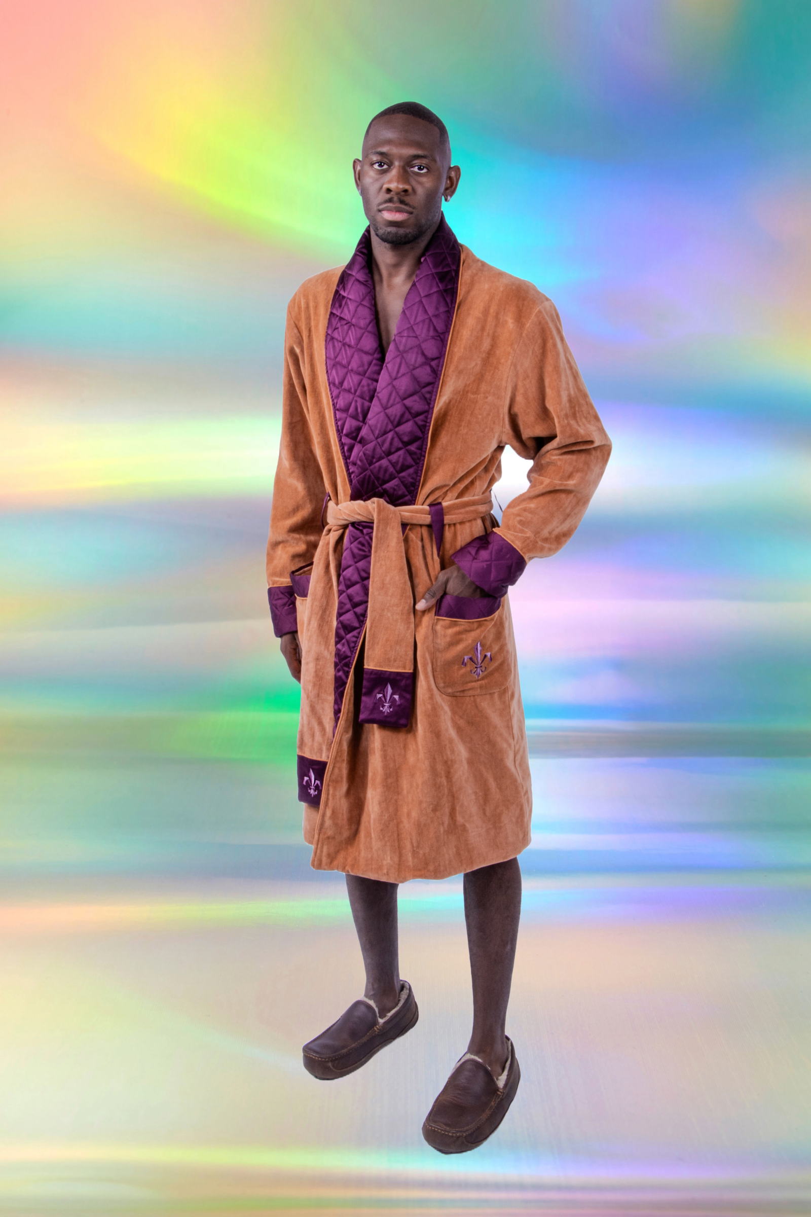 Bergamo Classic Smoking Robe | Camel