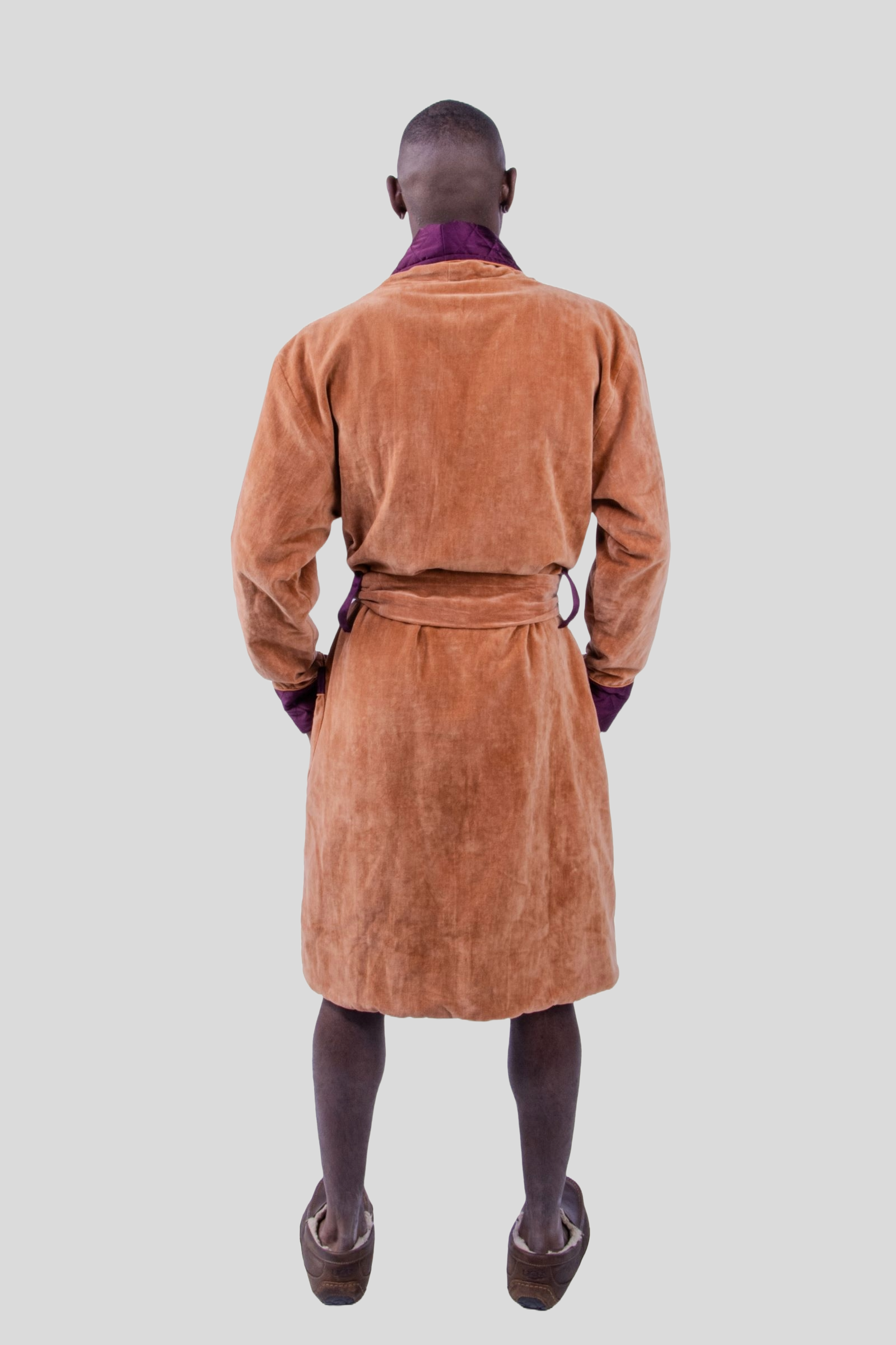 Bergamo Classic Smoking Robe | Camel