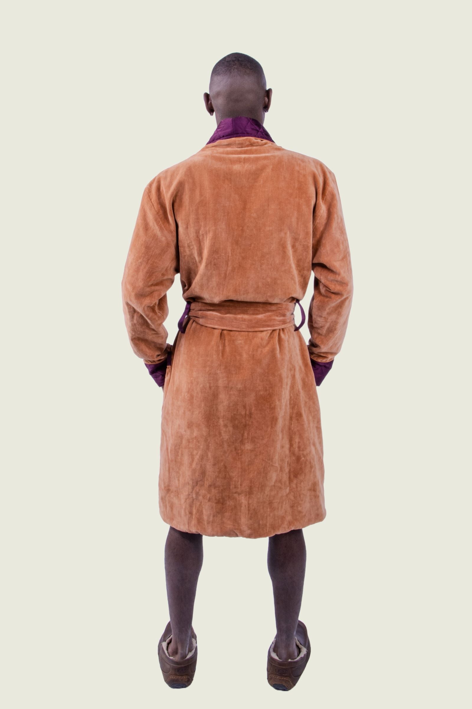 Bergamo Classic Smoking Robe | Camel