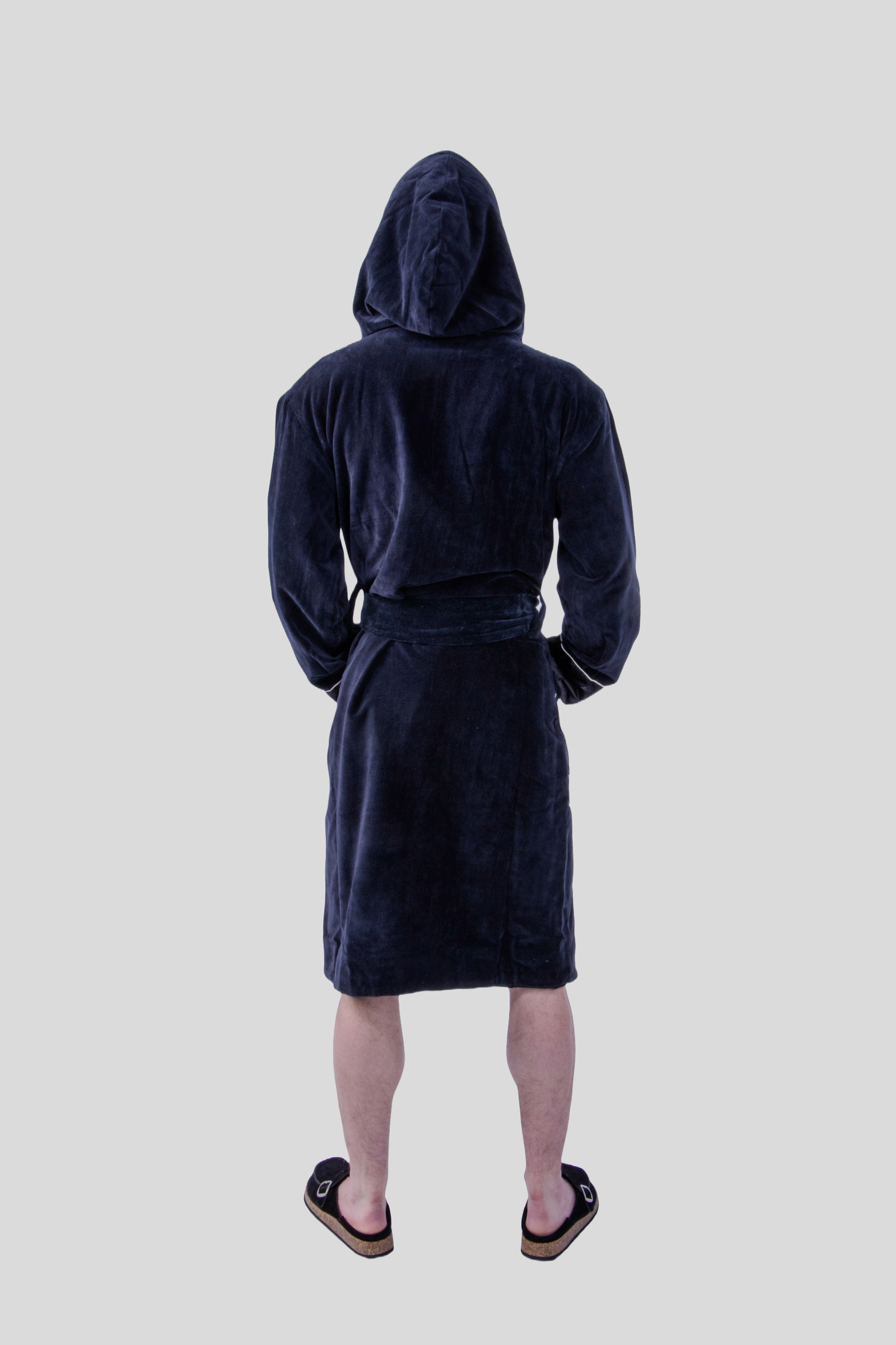 Bergamo Hooded Baltic Robe | Graphite